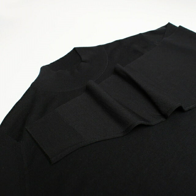 ジョンスメドレー JOHN SMEDLEY HARCOURT モックネック ニット HARCOURT-BLACK-XL メンズ black WQ00051663