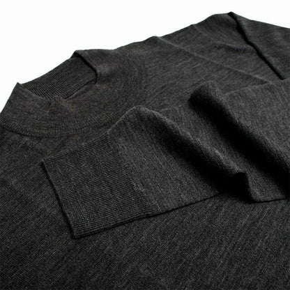 ジョンスメドレー JOHN SMEDLEY HARCOURT モックネック ニット HARCOURT-CHARCOAL -L メンズ charcoal WQ00051665