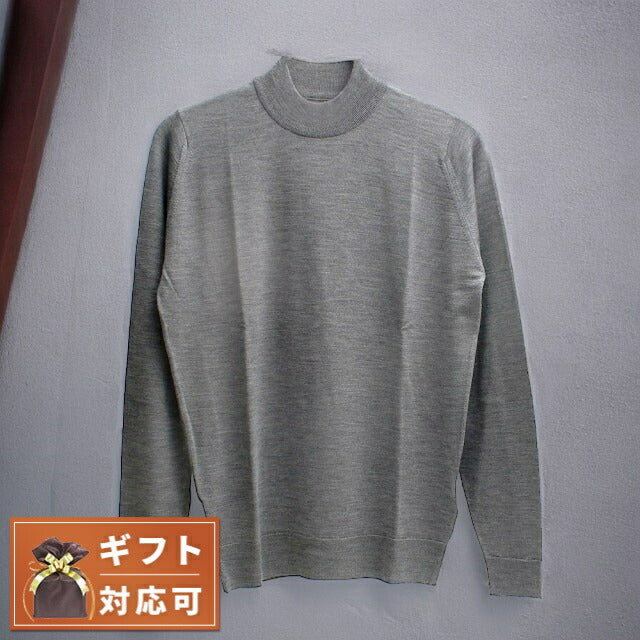 ジョンスメドレー JOHN SMEDLEY HARCOURT モックネック ニット HARCOURT-SILVER-M メンズ silver WQ00051670