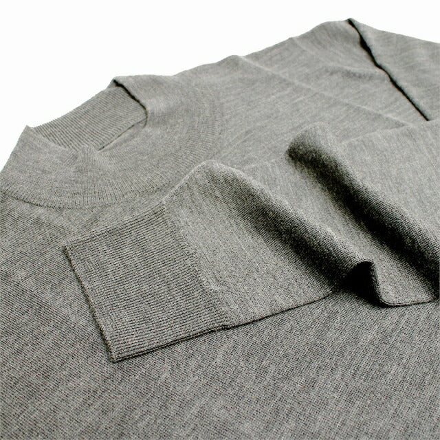 ジョンスメドレー JOHN SMEDLEY HARCOURT モックネック ニット HARCOURT-SILVER-XL メンズ silver WQ00051672
