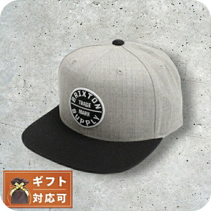 ブリクストン BRIXTON OATH 3 SNAPBACK キャップ 帽子 10777-LHGBK メンズ ライトヘザーグレー WQ00051758