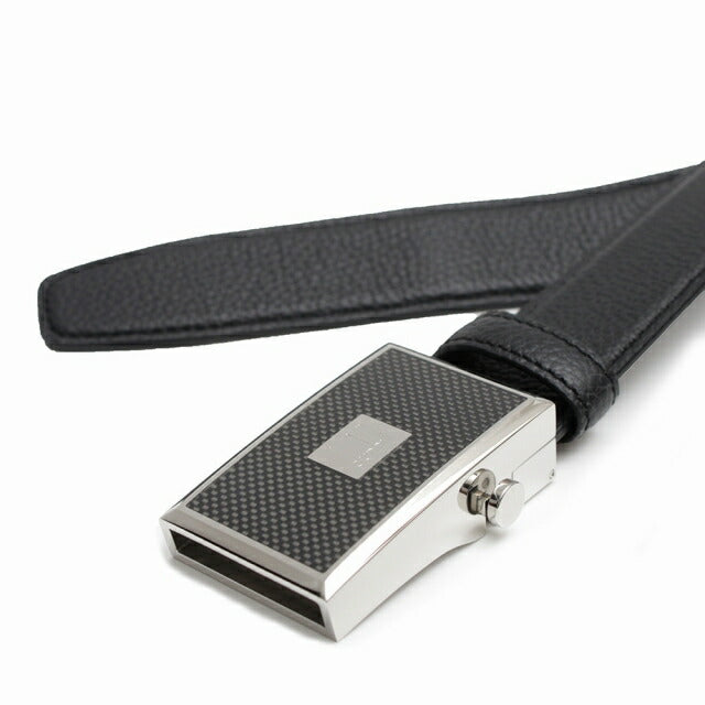 dunhill ダンヒル　黒カーフベルト　【美品】 dunhill ダンヒル ベルト 本革レザー メンズ イタリア製 穴無し