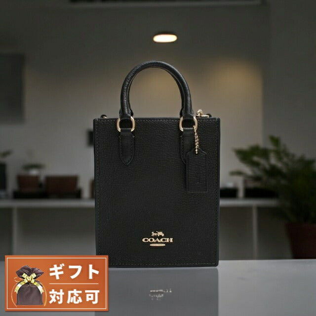 コーチ COACH PLLD LTH NS MIN TOTE ショルダーバッグ CJ500-IMBLK レディース ブラック WQ00051805