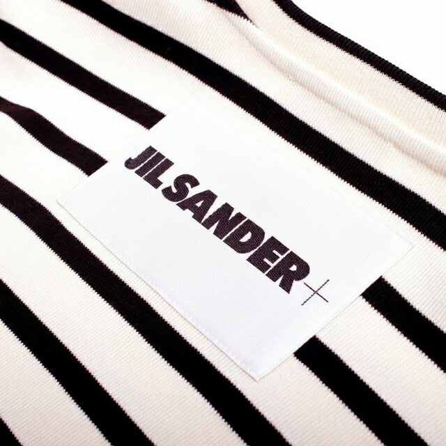 ジルサンダー JIL SANDER Tシャツ J40GC0111-J46497-080-XS レディース クリーム ボーダー JILSANDER クーポン】【セール10%OFF】ジルサンダー Jil Sander J40GC0111