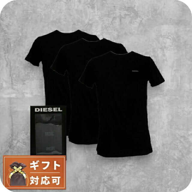 ディーゼル DIESEL Tシャツ 00SPDG-0AALW-900-M メンズ ブラック 3枚セット 下着 WQ00051993