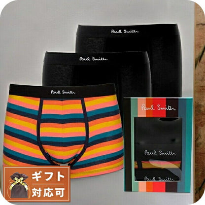 ポールスミス PAUL SMITH ボクサーパンツ M1A-914C-A3PK15-1A-S メンズ ブラック 3枚セット 下着 WQ00051999