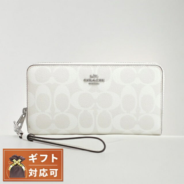 コーチ COACH 長財布 CN051-SVRFI レディース ホワイト ウォレット 付け替えストラップ ギフトボックス付き WQ00052138