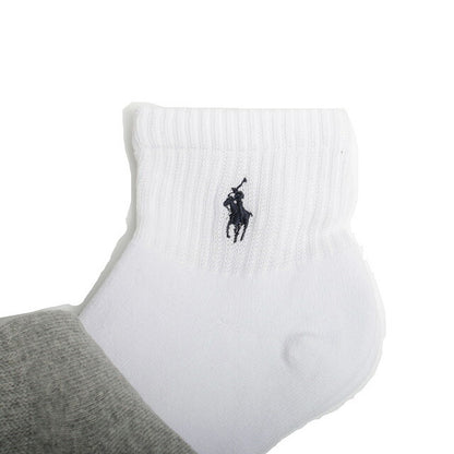 ポロラルフローレン POLO RALPH LAUREN ソックス 824032PK-ASST メンズ ブラック ホワイト グレー 3個セット 靴下 WQ00052322