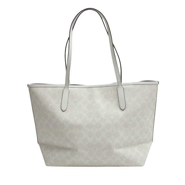 コーチ COACH CITY TOTE IN SIGNATURE CANVAS トートバッグ 5696-IMRFF レディース ホワイト WQ00052634