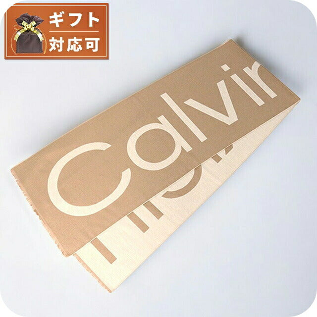 カルバンクライン CALVIN KLEIN マフラー K60K612028-PA6 レディース キャメル マフラー WQ00052768