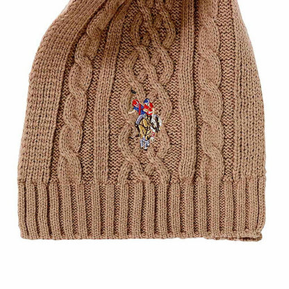 ユーエスポロ アッスン U.S.POLO ASSN マフラー 447167-CAMEL レディース メンズ キャメル マフラー WQ00052993