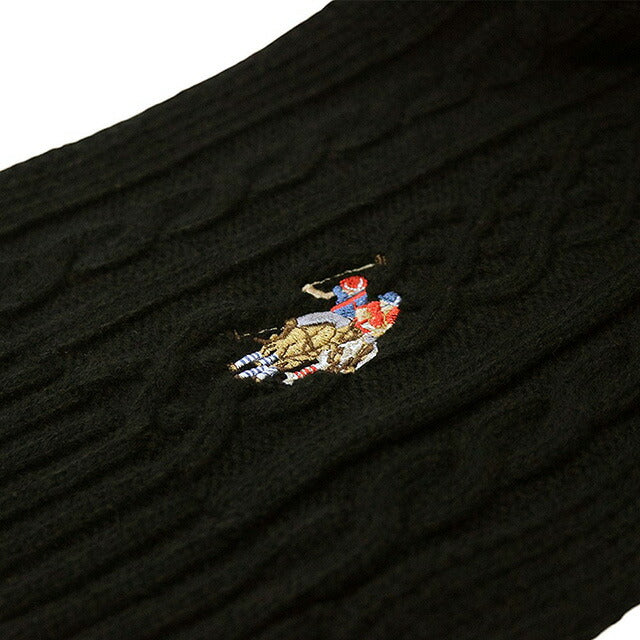ユーエスポロ アッスン U.S.POLO ASSN マフラー 447591-BLACK レディース メンズ ブラック マフラー WQ00052998