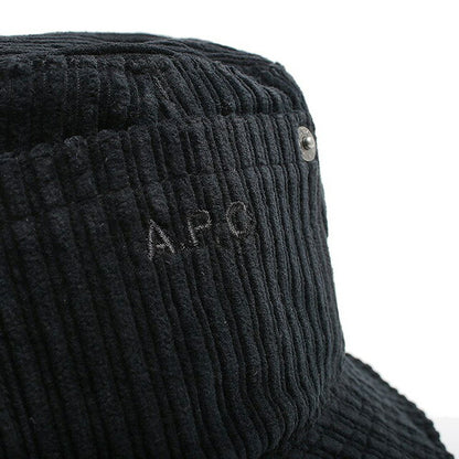 アーペーセー A.P.C. DELAVE BOB THAIS バケットハット M24125-COEZQ-LZZ-58 メンズ レディース ブラック 帽子 WQ00053075