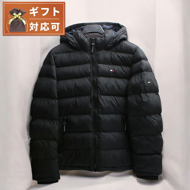 トミーヒルフィガー TOMMY HILFIGER PERFORMANCE HOODY PUFFER JACKET ダウンジャケット 158AN508-BLACK -S メンズ ブラック ジャケット WQ00053151