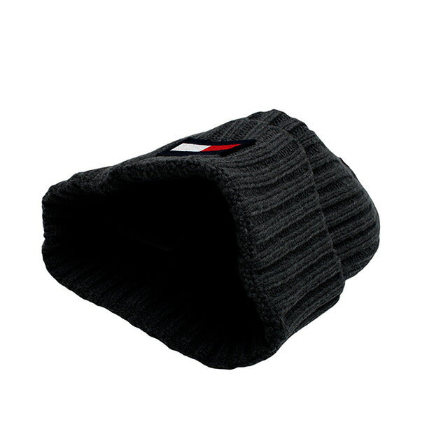 トミーヒルフィガー TOMMY HILFIGER ニット帽 TH100068C-001 メンズ レディース ブラック 帽子 WQ00053154