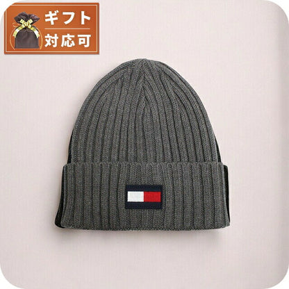 トミーヒルフィガー TOMMY HILFIGER ニット帽 TH100068C-015 メンズ レディース グレー 帽子 WQ00053155