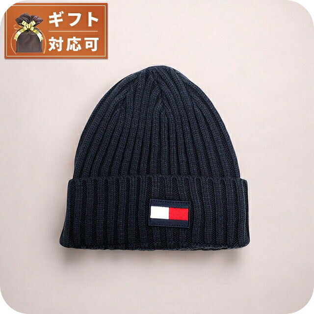 トミーヒルフィガー TOMMY HILFIGER ニット帽 TH100068C-415 メンズ レディース ネイビー 帽子 WQ00053156