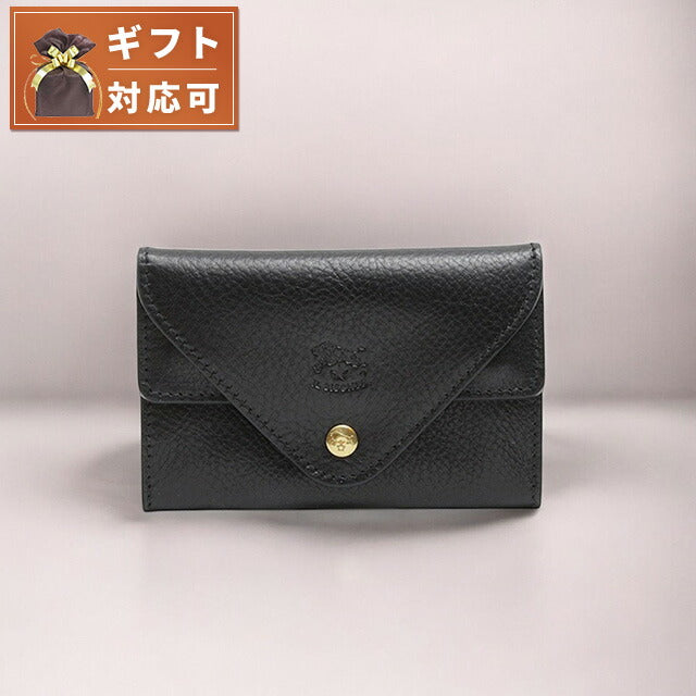 イルビゾンテ IL BISONTE カードケース SCC039-PV0005-BK110B メンズ レディース ブラック WQ00053173