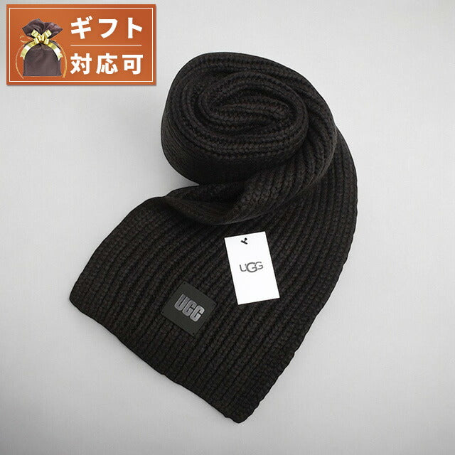 アグ UGG W Chunky Rib Knit Scarf マフラー 20166-BLK レディース