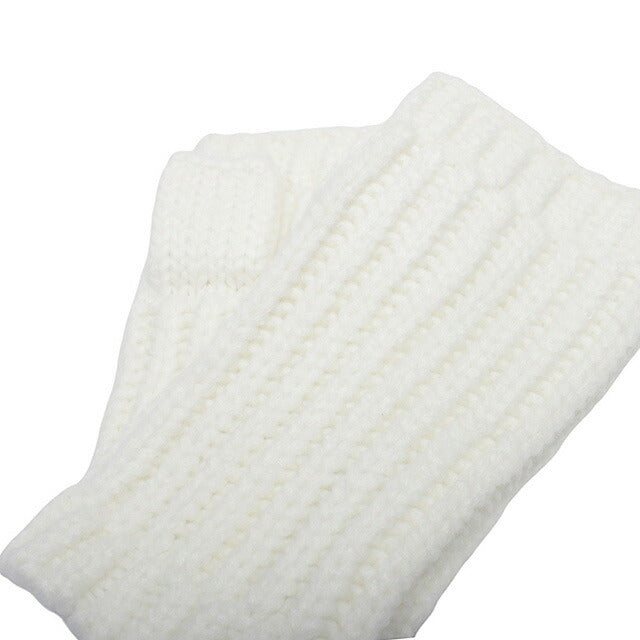 アグ UGG W CHUNKY FINGERLESS MITTEN 手袋 22590-WHITE