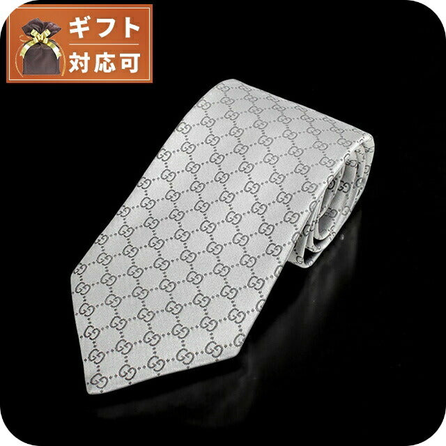 グッチ GUCCI ネクタイ 456520-4B002-1962 メンズ ライトグレー ネクタイ WQ00053227