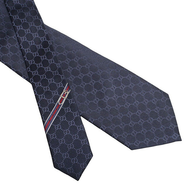 GUCCI ネクタイネイビー　新品未使用 グッチ ネクタイ GUCCI ネイビー (7.5cm) WEPPY 624057-4068