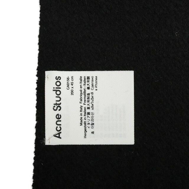 Acne Studios マフラー カシミヤ CA0156-900-BLACK アクネ ストゥディオズ Acne Studios マフラー CA0156-900-BLACK