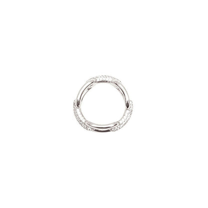 ダニエルウェリントン DANIEL WELLINGTON Crystal Link Ring 64 S リング DW00400621 レディース メンズ 23号 シルバー WQ00053484