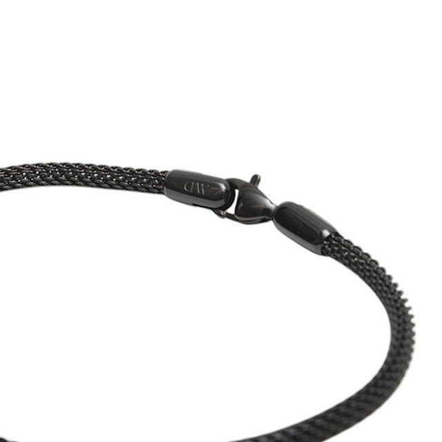 ダニエルウェリントン DANIEL WELLINGTON Mesh Bracelet 2.8 B 185mm ブレスレット DW00400696 レディース メンズ ブラック WQ00053523