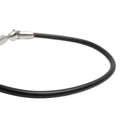 ダニエルウェリントン DANIEL WELLINGTON Leather Bracelet 2.8 Sheffield S 205mm ブレスレット DW00400710 レディース メンズ シルバー ブラック WQ00053533