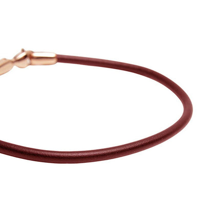 ダニエルウェリントン DANIEL WELLINGTON Leather Bracelet 2.8 St Mawes RG 195mm ブレスレット DW00400721 レディース メンズ ローズゴールド ブラウン WQ00053543