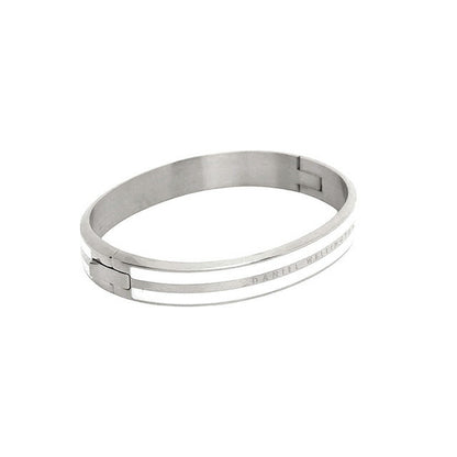 ダニエルウェリントン DANIEL WELLINGTON Emalie Infinite Bracelet White S Large バングル DW00400249 レディース Lサイズ ホワイト シルバー WQ00053757
