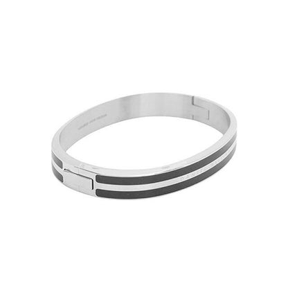 ダニエルウェリントン DANIEL WELLINGTON Emalie Infinite Bracelet Black S Large バングル DW00400255 レディース Lサイズ ブラック シルバー WQ00053758