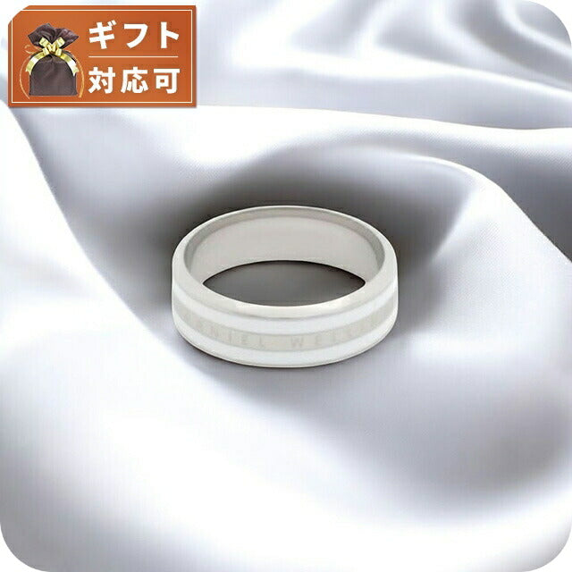ダニエルウェリントン DANIEL WELLINGTON Emalie Ring Satin White S 58 リング アクセサリー 指輪 DW00400051 レディース メンズ シルバー ホワイト WQ00053807