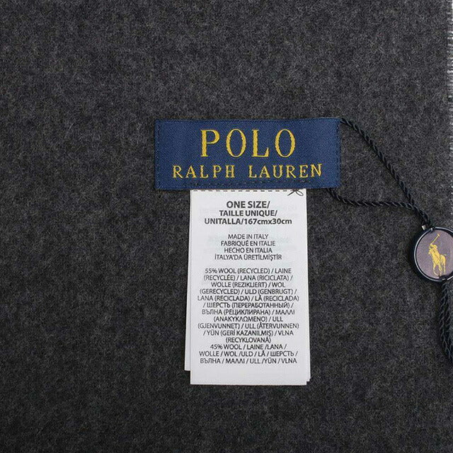 ポロラルフローレン POLO RALPH LAUREN マフラー PC0476-032 メンズ レディース グレー WQ00053816