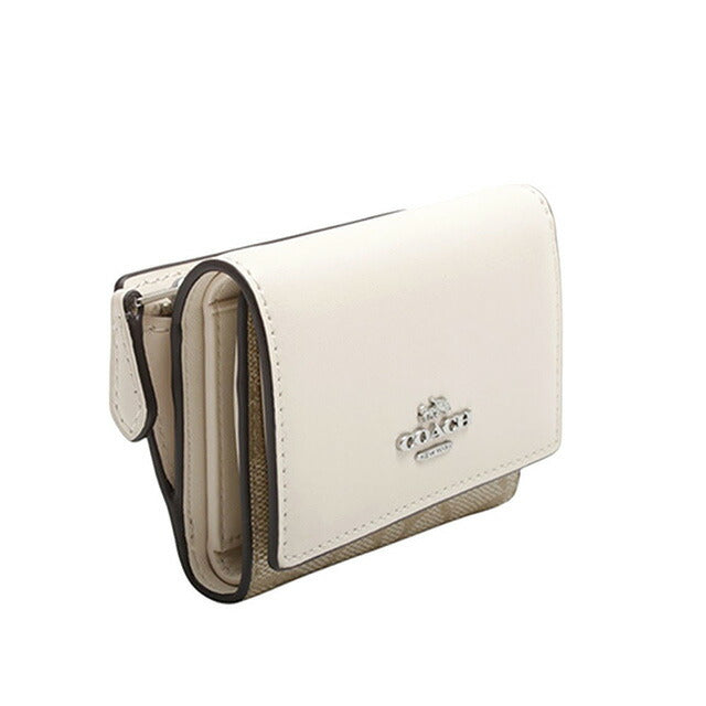 コーチ COACH SIG MCRO WLT 二つ折り財布 CM761-SIGHA レディース チョーク WQ00053939