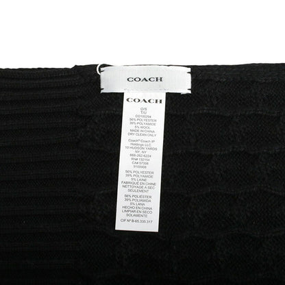 コーチ COACH マフラー ストール CO100294-001 レディース メンズ ブラック マフラー WQ00053954