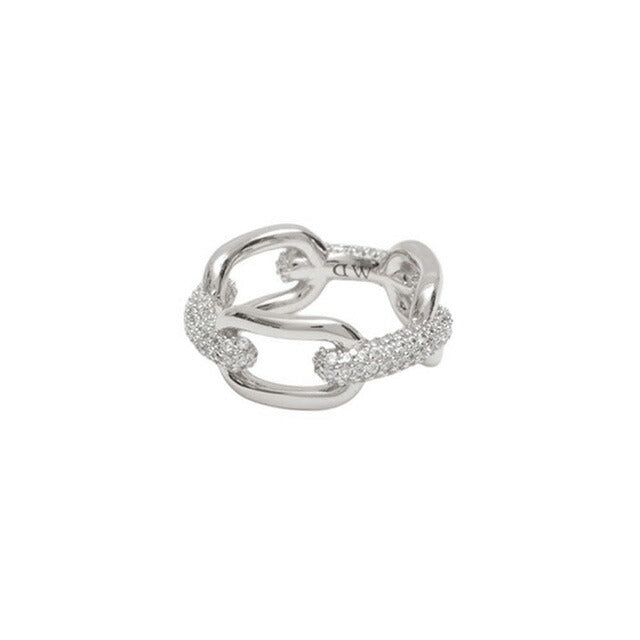 【ほぼ新品】ダニエル ウェリントンCRYSTAL LINK RING シルバー Crystal Link Ring Silver
