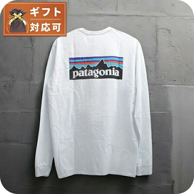 パタゴニア PATAGONIA LONG-SLEEVED P-6 LOGO RESPONSIBILI-TEE ロングTシャツ 38518-WH-S メンズ ホワイト WQ00054021