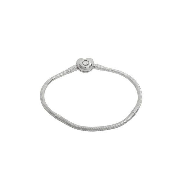 パンドラ PANDORA Moments Heart & Snake Chain Bracelet