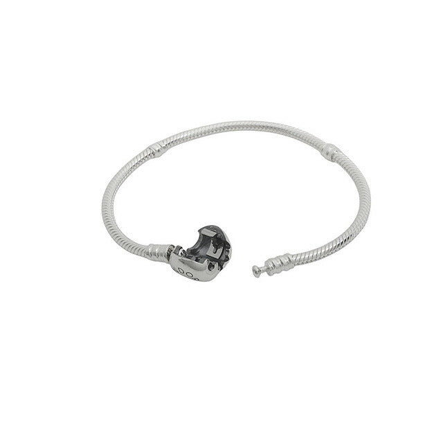 パンドラ PANDORA Moments Heart & Snake Chain Bracelet
