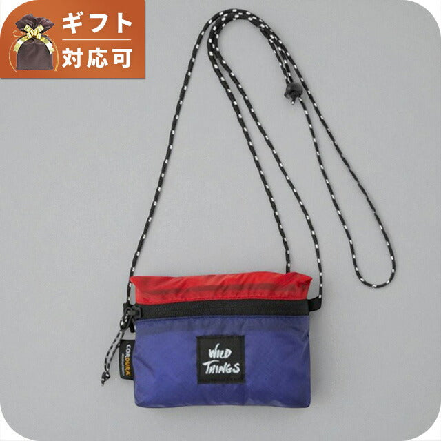 ワイルドシングス WILD THINGS ショルダーバッグ WT-380-3834-BLUE-RED メンズ レディース ブルー WQ00054492