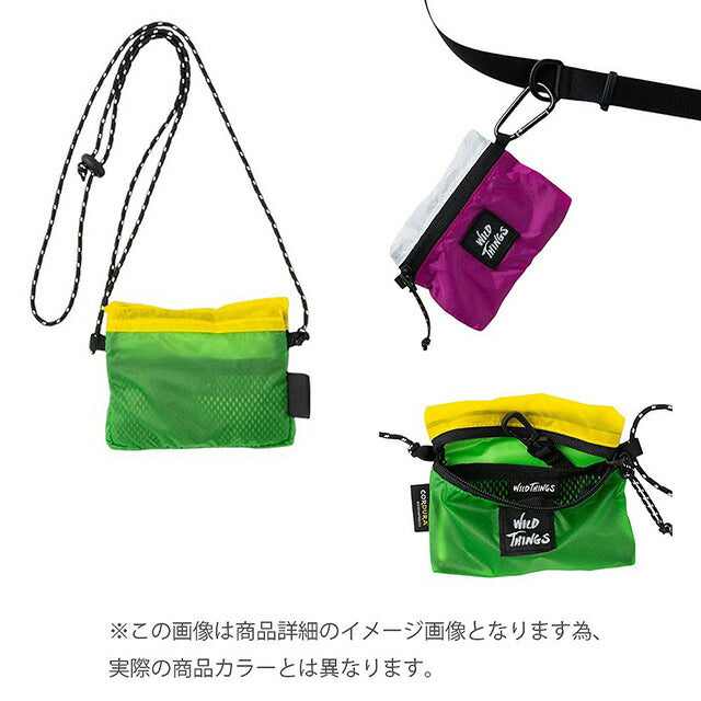 ワイルドシングス WILD THINGS ショルダーバッグ WT-380-3834-BLUE-RED メンズ レディース ブルー WQ00054492