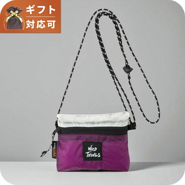 ワイルドシングス WILD THINGS ショルダーバッグ WT-380-3834-PURPLE-WHITE メンズ レディース パープル WQ00054493