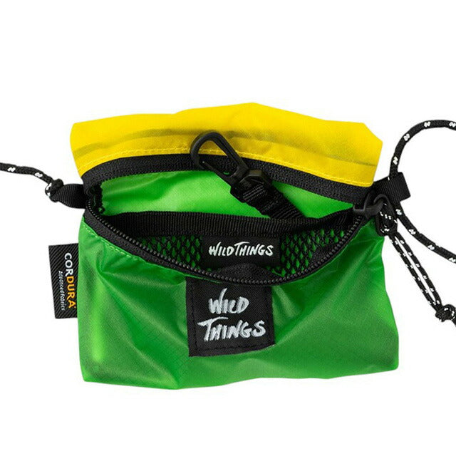 ワイルドシングス WILD THINGS ショルダーバッグ WT-380-3834-GREEN-YELLOW メンズ レディース グリーン WQ00054494