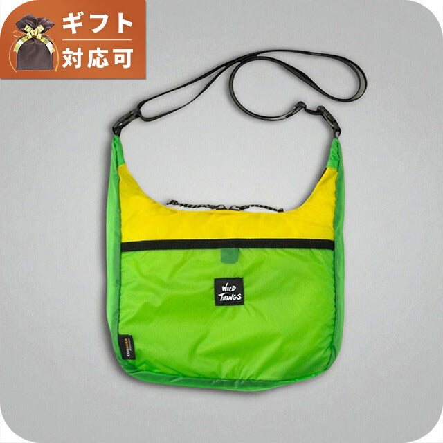 ワイルドシングス WILD THINGS ショルダーバッグ WT-380-3831-GREEN-YELLOW メンズ レディース グリーン WQ00054595