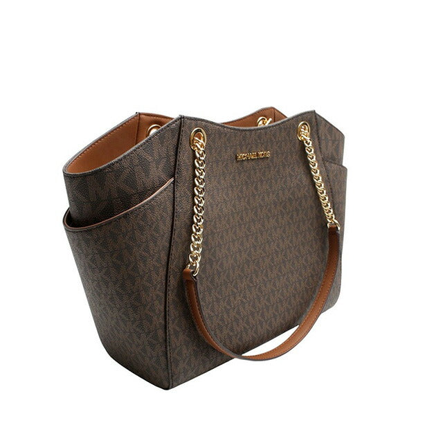 マイケルコース MICHAEL KORS JET SET TRAVEL LG CHAIN SHLDR TOTE トートバッグ 35S4GTVT3B-BROWN レディース ブラウン WQ00054945