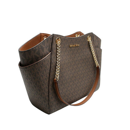 マイケルコース MICHAEL KORS JET SET TRAVEL LG CHAIN SHLDR TOTE トートバッグ 35S4GTVT3B-BROWN レディース ブラウン WQ00054945