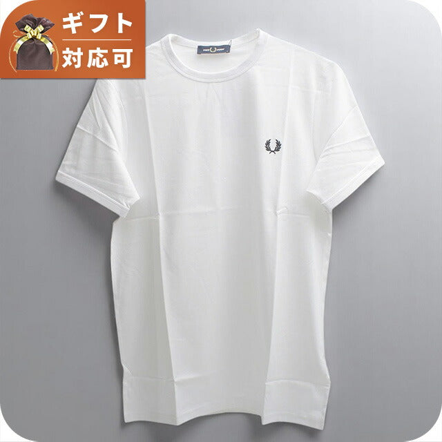 フレッドペリー FRED PERRY Ringer T-Shirt M3519 Tシャツ M3519-100-WHITE-L ユニセックス ホワイト Tシャツ WQ00055010