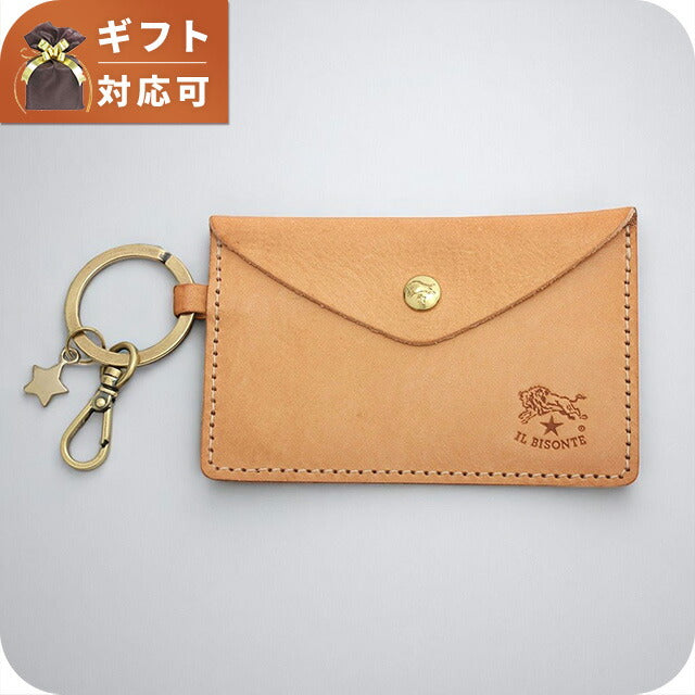 イルビゾンテ IL BISONTE カードケース SKH042-PV0005-NA106B メンズ レディース レザー 本革 レザー 本革 ナチュラル WQ00055067